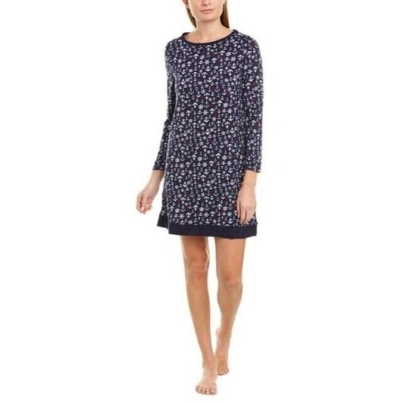 Nautica women's sleep shirt nightgown Nautical print soft Size SMALL NEW - Picture 1 of 8